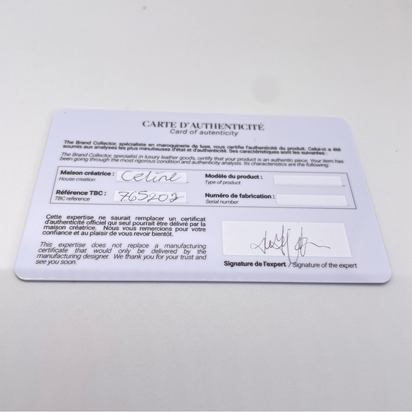 Celine | Compact bifold mirror & insert w/ COA - Picture 8 of 8